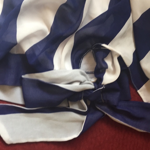 💙BeBe Blue&White stripped top 💙 - Picture 6 of 8